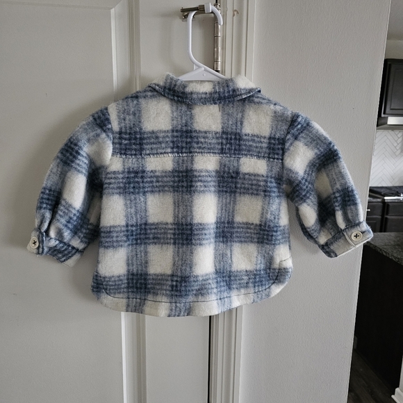 Zara Plaid Wool Overshirt/Shacket - Picture 4 of 6